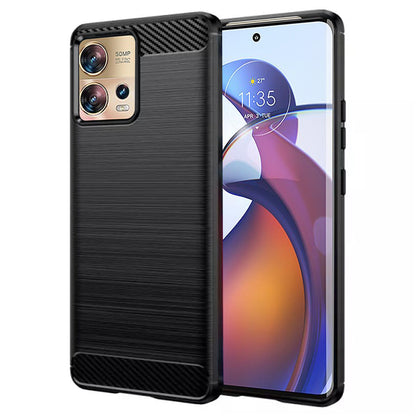 Futrola za Motorola Edge 30 Fusion, Techsuit, Karbon, Crna