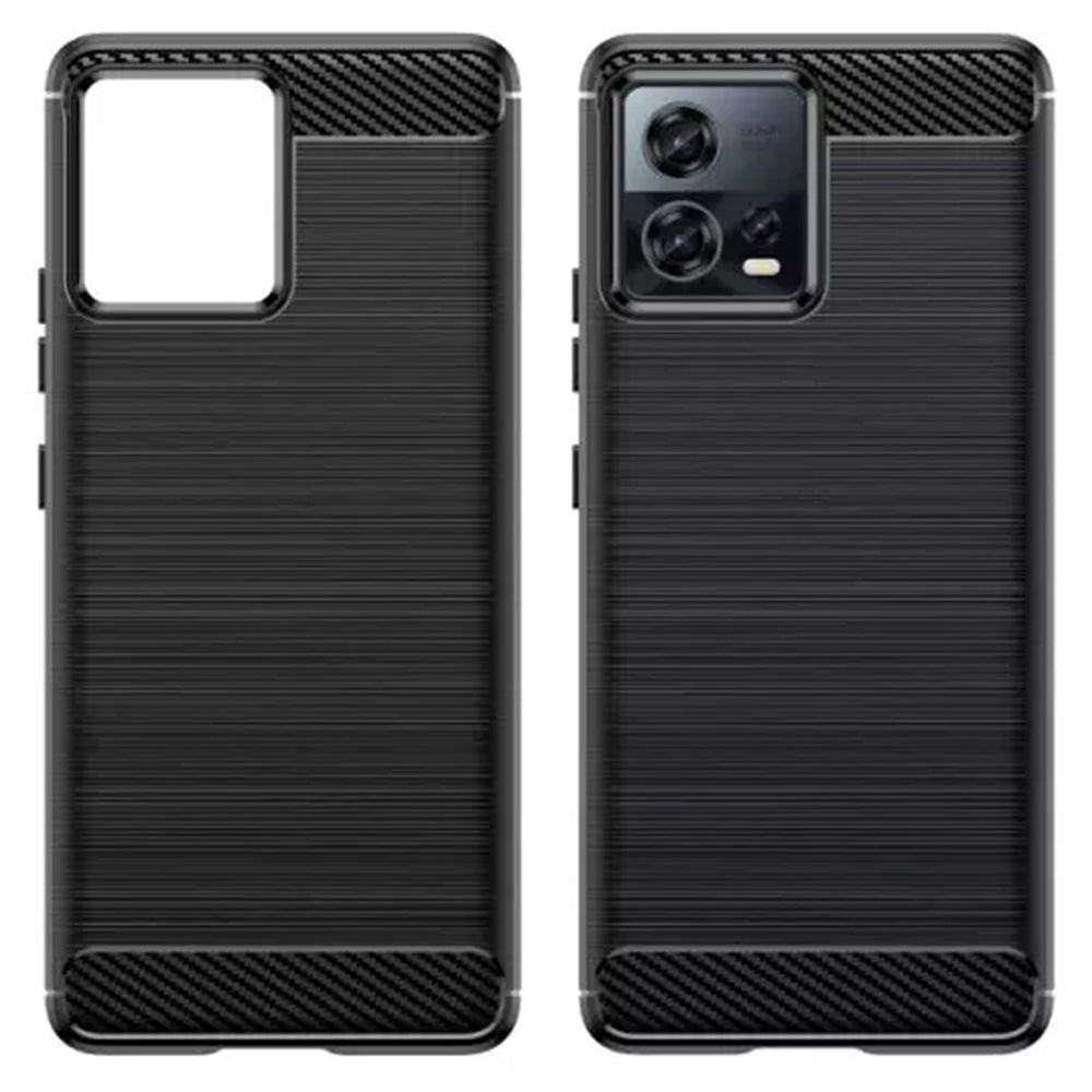 Futrola za Motorola Edge 30 Fusion, Techsuit, Karbon, Crna