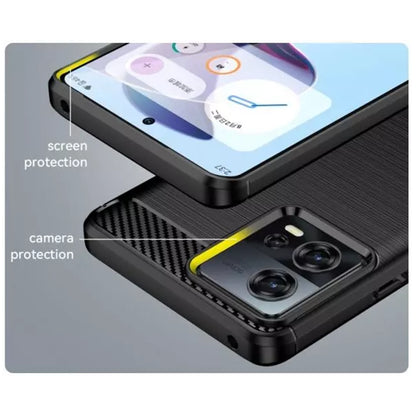 Futrola za Motorola Edge 30 Fusion, Techsuit, Karbon, Crna