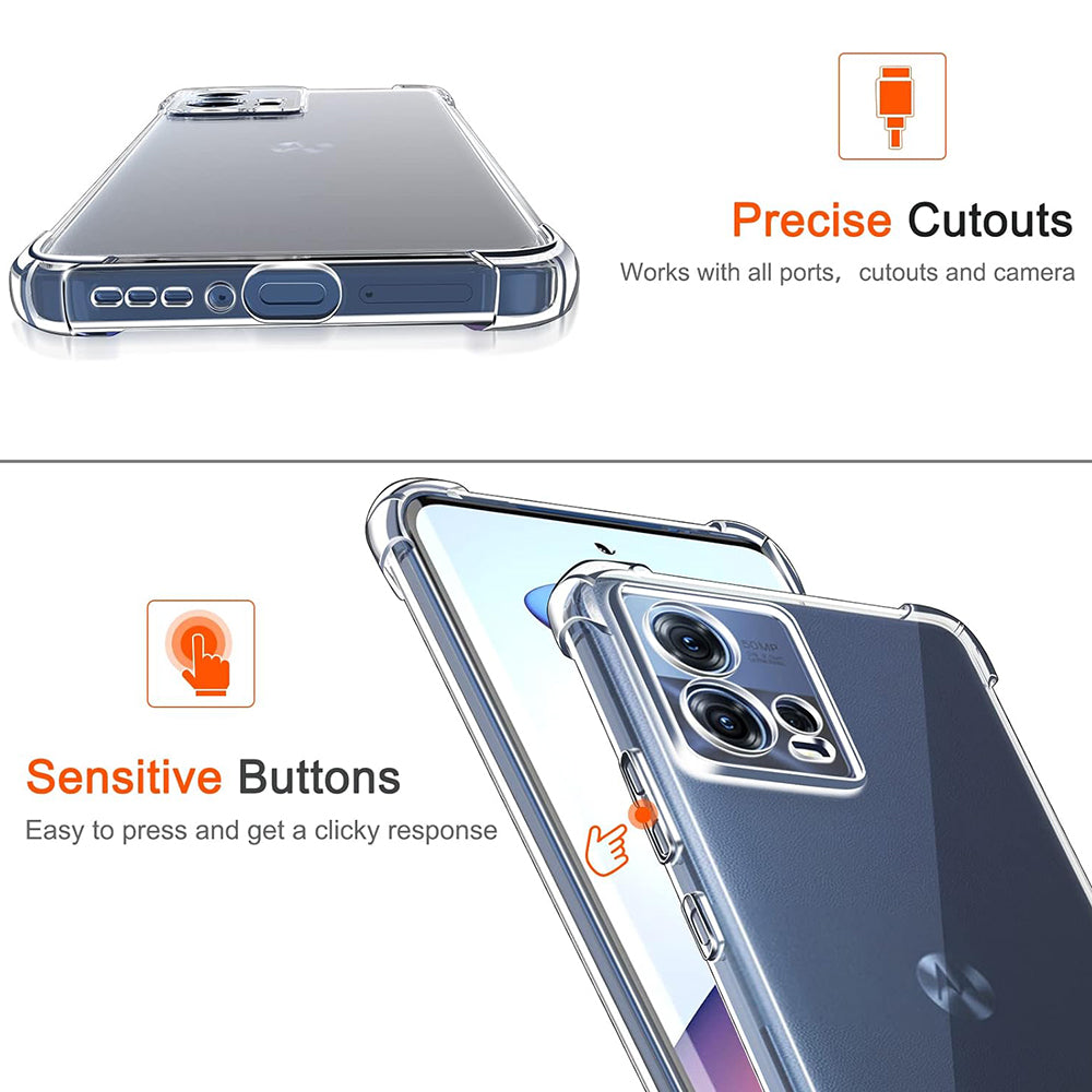 Futrola za Motorola Edge 30 Fusion, Techsuit, Shockproof Clear, Providna
