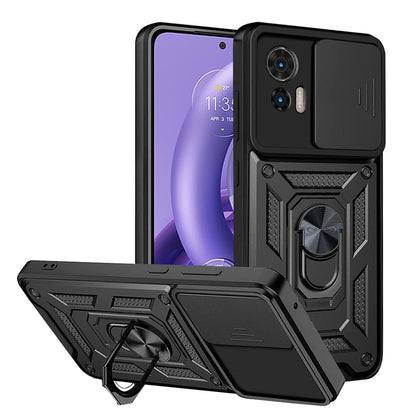 Futrola za Motorola Edge 30 Neo, Techsuit, CamShield, Crna