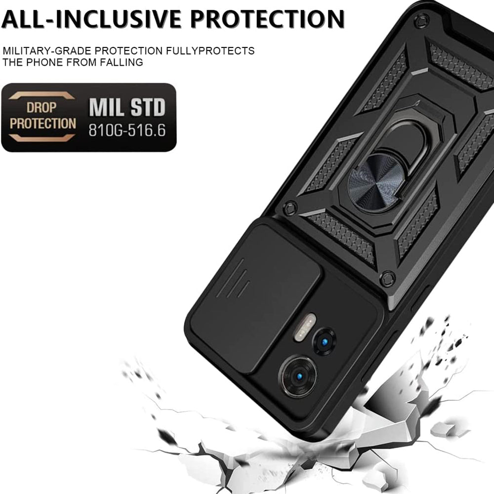 Futrola za Motorola Edge 30 Neo, Techsuit, CamShield, Crna