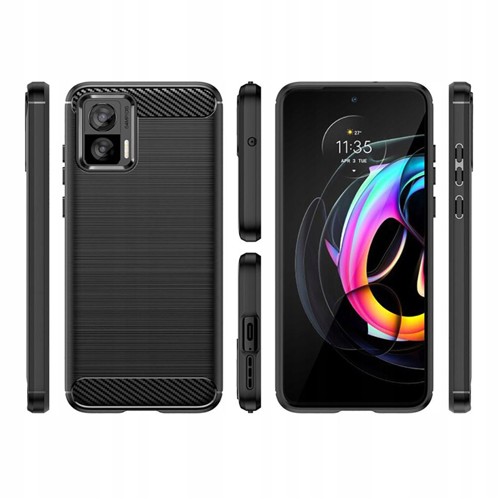 Futrola za Motorola Edge 30 Neo, Techsuit, Karbon, Crna