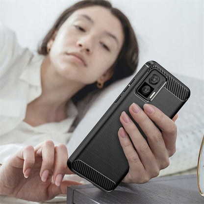 Futrola za Motorola Edge 30 Neo, Techsuit, Karbon, Crna