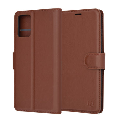 Futrola za Motorola Edge 30 Neo, Techsuit, Leather Folio, Braon