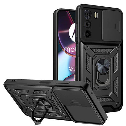 Futrola za Motorola Edge 30, Techsuit, CamShield, Crna