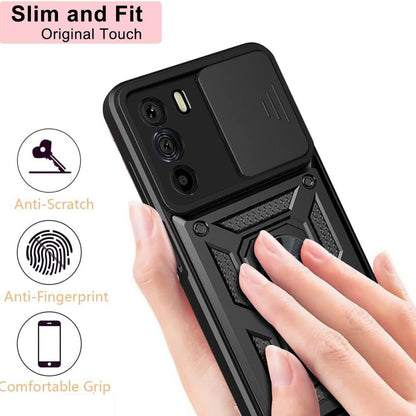 Futrola za Motorola Edge 30, Techsuit, CamShield, Crna
