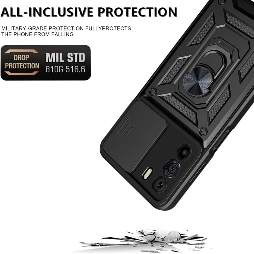 Futrola za Motorola Edge 30, Techsuit, CamShield, Crna