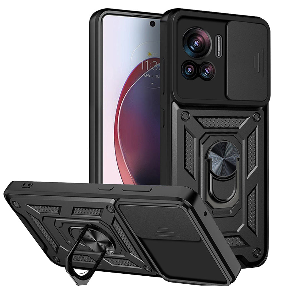 Futrola za Motorola Edge 30 Ultra, Techsuit, CamShield, Crna