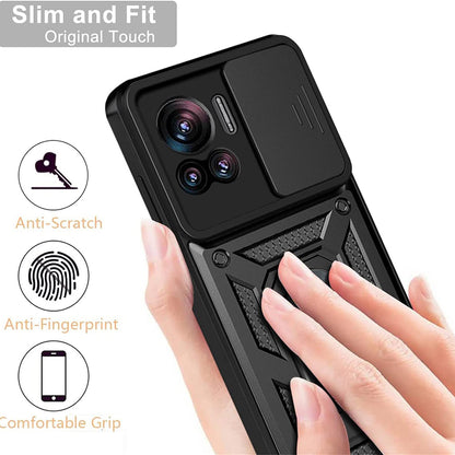 Futrola za Motorola Edge 30 Ultra, Techsuit, CamShield, Crna