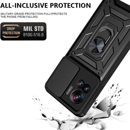 Futrola za Motorola Edge 30 Ultra, Techsuit, CamShield, Crna