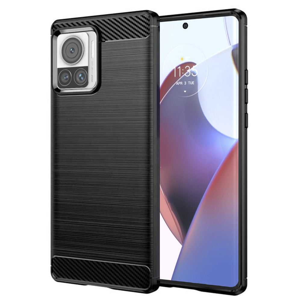Futrola za Motorola Edge 30 Ultra, Techsuit, Karbon, Crna