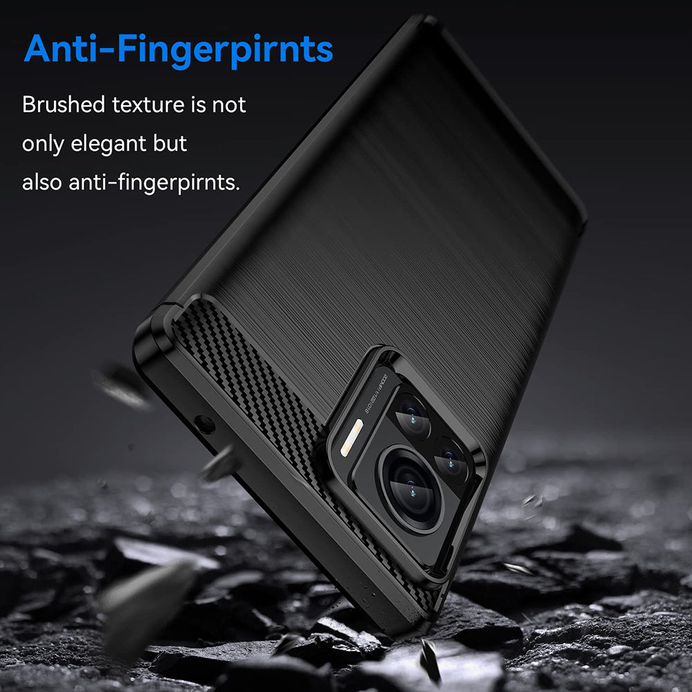 Futrola za Motorola Edge 30 Ultra, Techsuit, Karbon, Crna