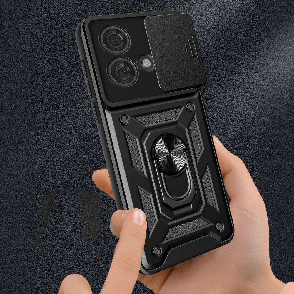 Futrola za Motorola Edge 40 Neo, Techsuit, CamShield, Crna