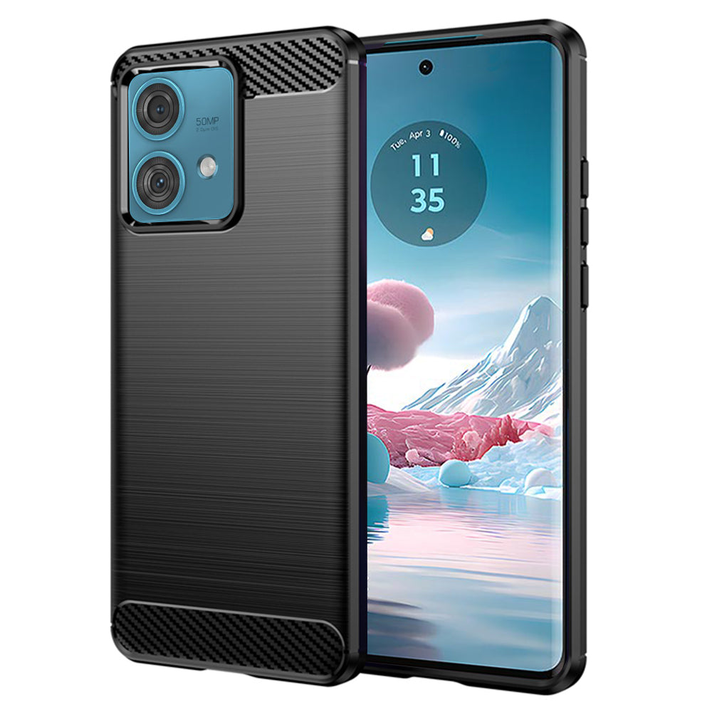 Futrola za Motorola Edge 40 Neo, Techsuit, Karbon, Crna