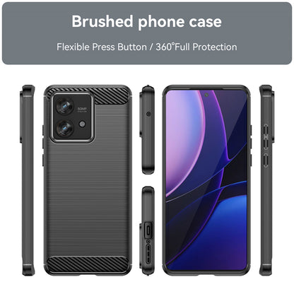 Futrola za Motorola Edge 40 Neo, Techsuit, Karbon, Crna