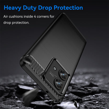 Futrola za Motorola Edge 40 Neo, Techsuit, Karbon, Crna