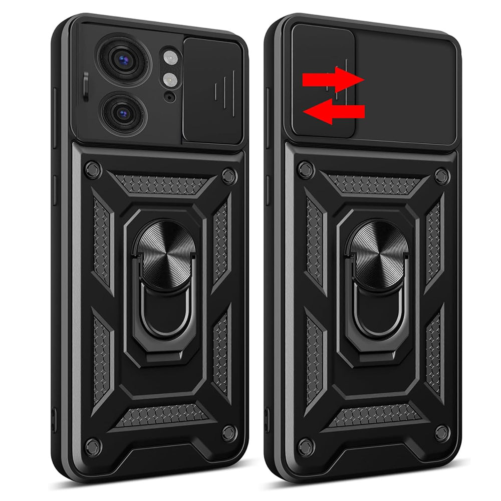 Futrola za Motorola Edge 40, Techsuit, CamShield, Crna