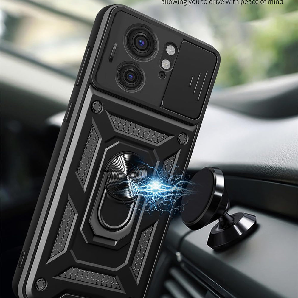 Futrola za Motorola Edge 40, Techsuit, CamShield, Crna