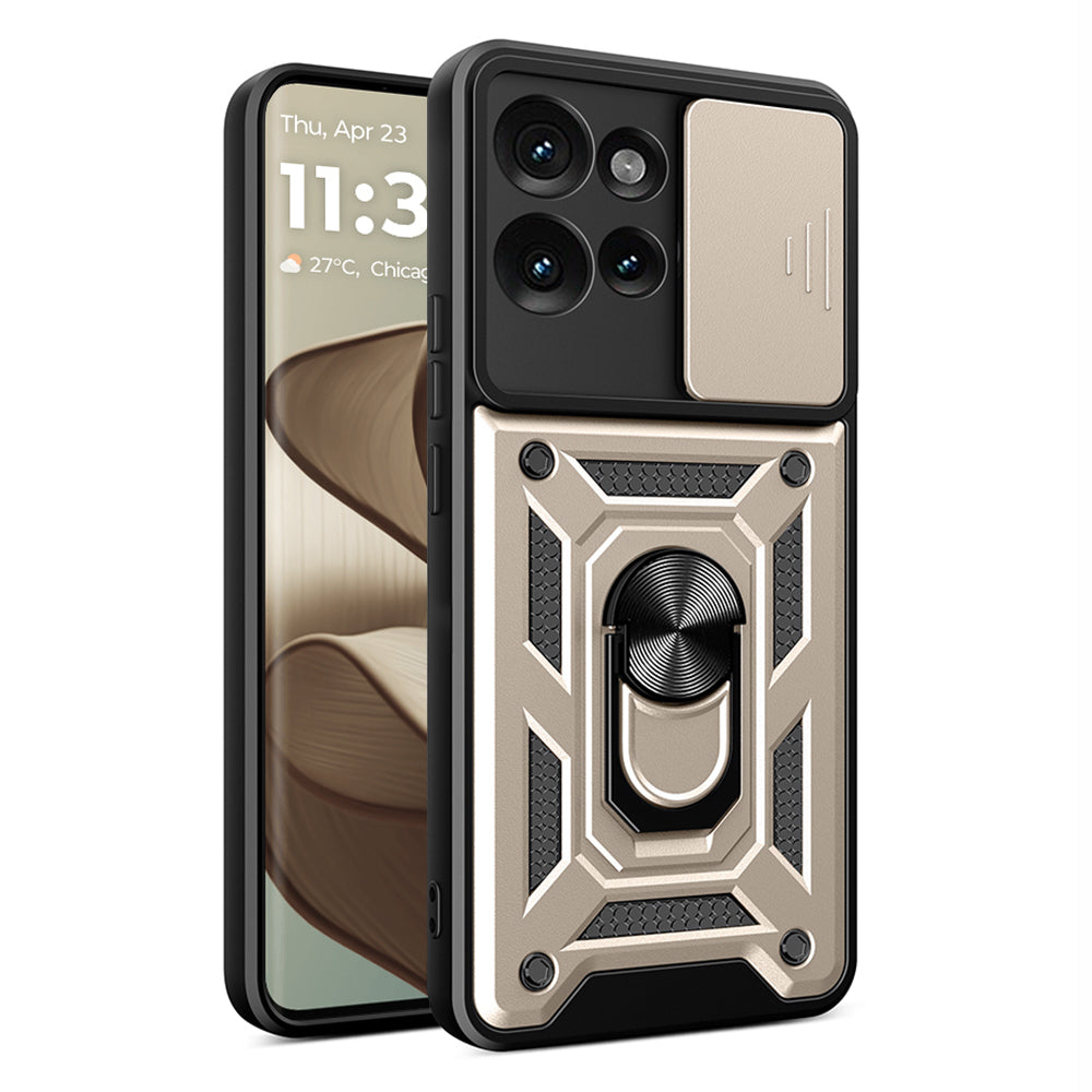 Futrola za Motorola Edge 50 Fusion, Techsuit, CamShield, Zlatna