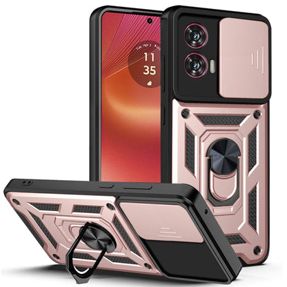 Futrola za Motorola Edge 50 Fusion, Techsuit, CamShield, Roze