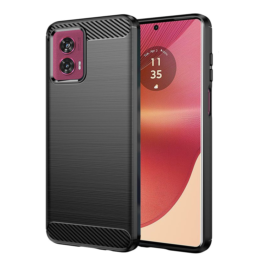 Futrola za Motorola Edge 50 Fusion, Techsuit, Karbon, Crna