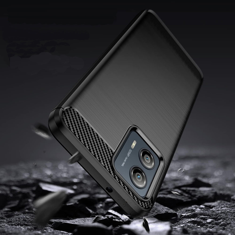 Futrola za Motorola Edge 50 Fusion, Techsuit, Karbon, Crna