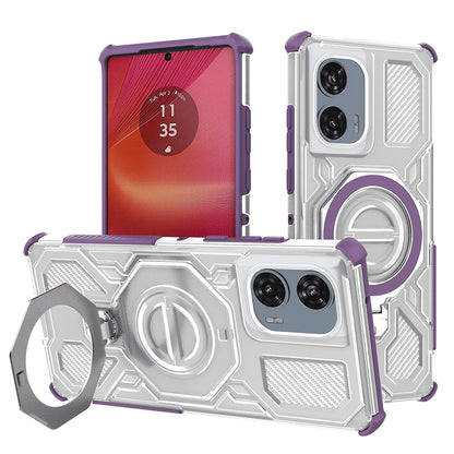 Futrola za Motorola Edge 50 Fusion, Techsuit, Carbon Shield Pro, Ljubičasta