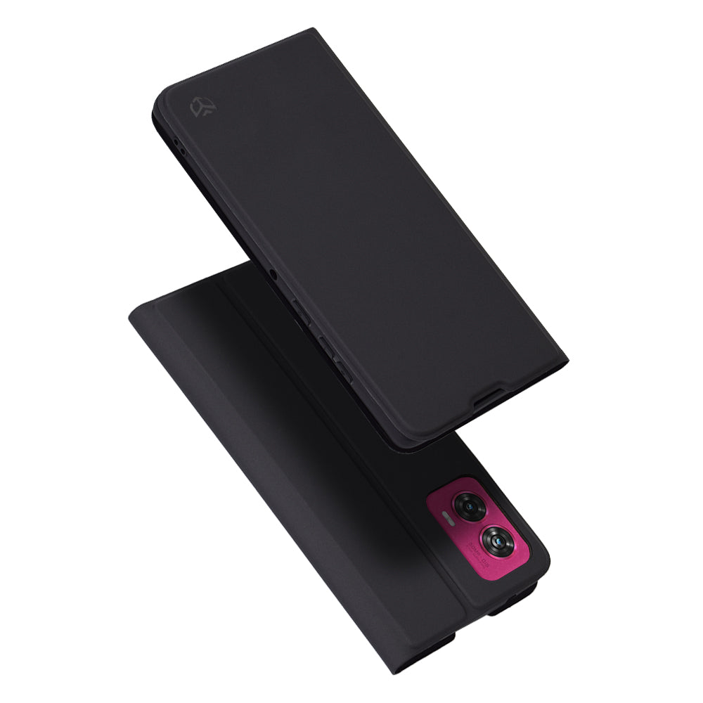 Futrola za Motorola Edge 50 Fusion, Techsuit, Magskin Book, Crna