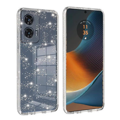 Futrola za Motorola Edge 50 Fusion, Techsuit, SparkleSkin, Transparentna