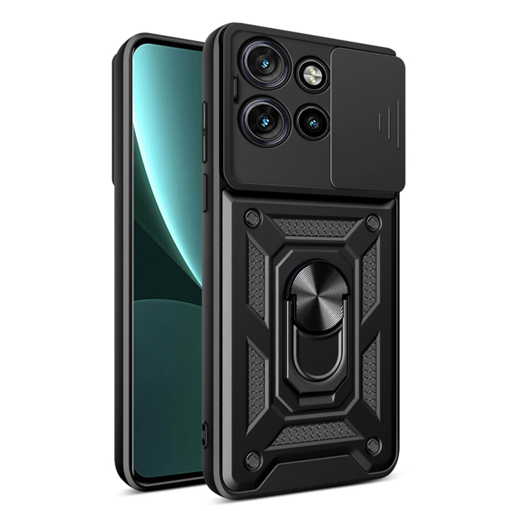 Futrola za Motorola Edge 50 Neo, Techsuit, CamShield, Crna