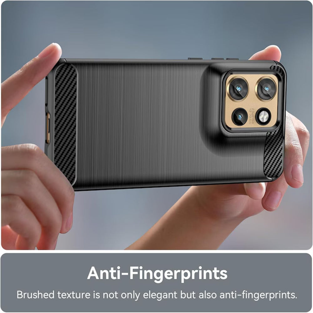 Futrola za Motorola Edge 50 Neo, Techsuit, Karbon, Crna