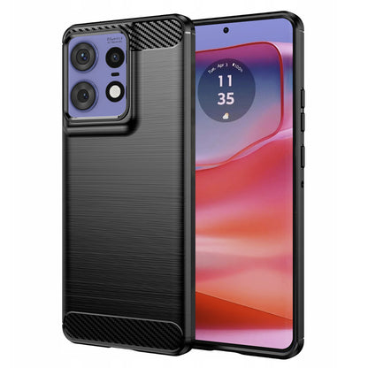Futrola za Motorola Edge 50 Pro, Techsuit, Karbon, Crna