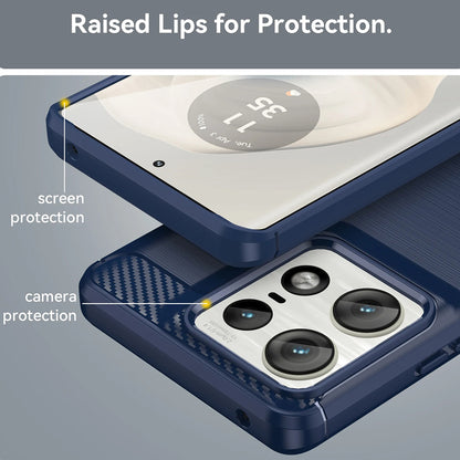 Futrola za Motorola Edge 50 Pro, Techsuit, Karbon, Crna