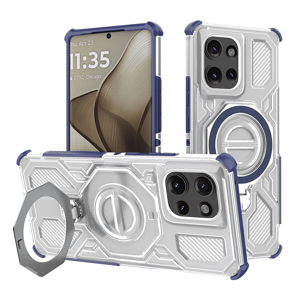 Futrola za Motorola Edge 50, Techsuit, Carbon Shield Pro, Plava