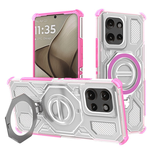 Futrola za Motorola Edge 50, Techsuit, Carbon Shield Pro, Roze