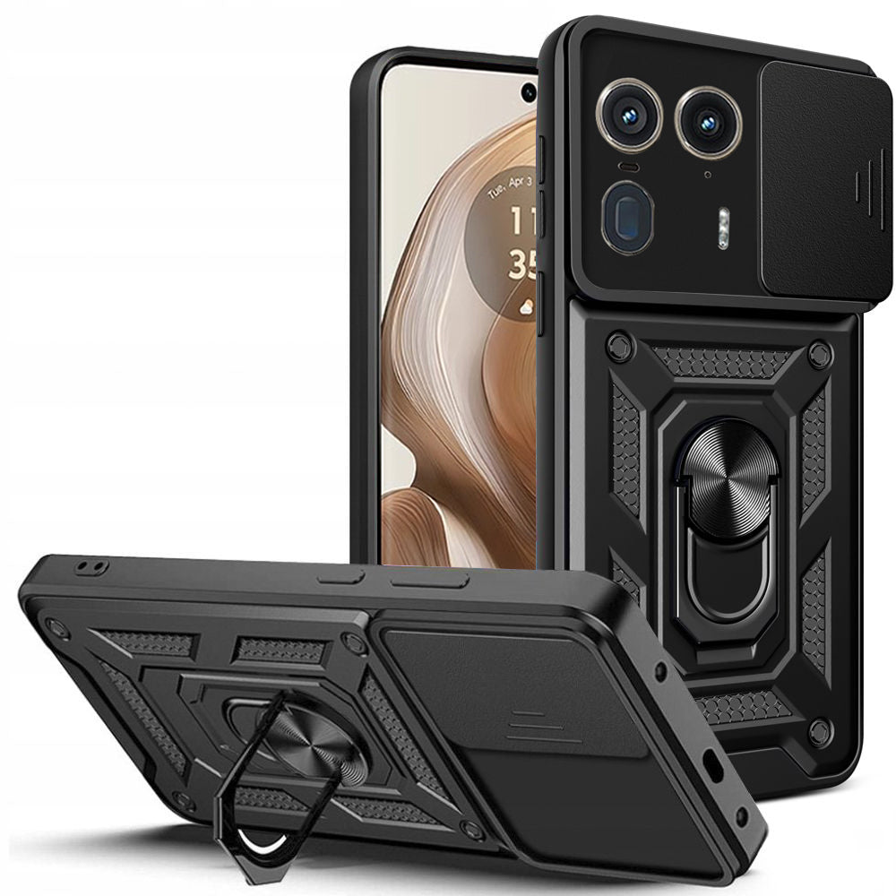 Futrola za Motorola Edge 50 Ultra, Techsuit, CamShield, Crna