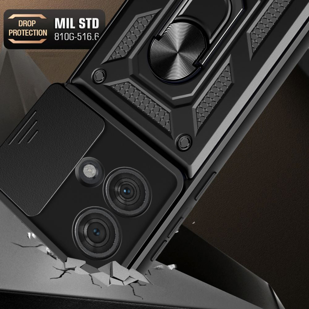 Futrola za Motorola Edge 50 Ultra, Techsuit, CamShield, Crna