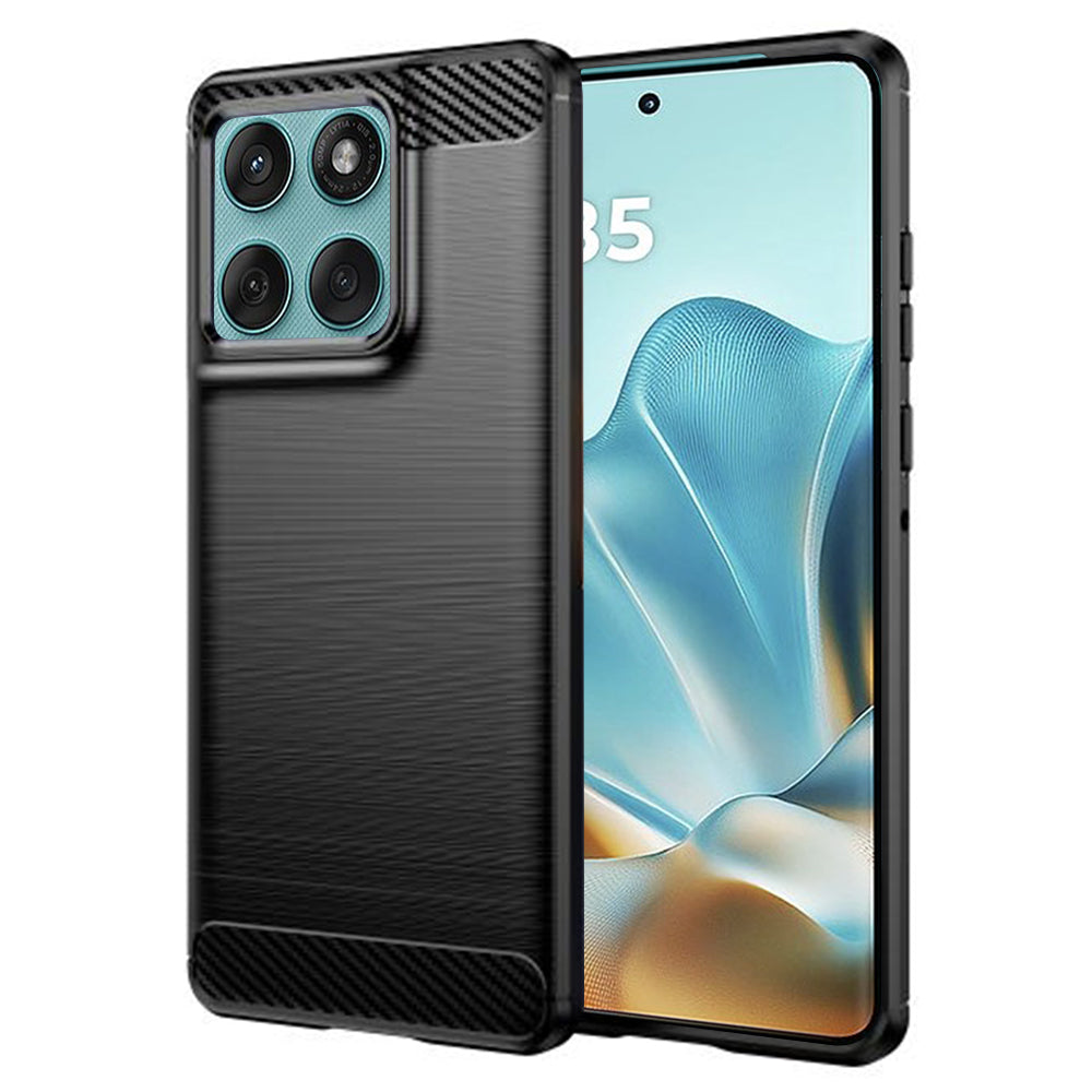 Futrola za Motorola Edge 60 Fusion / Edge 60, Techsuit, Karbon, Crna