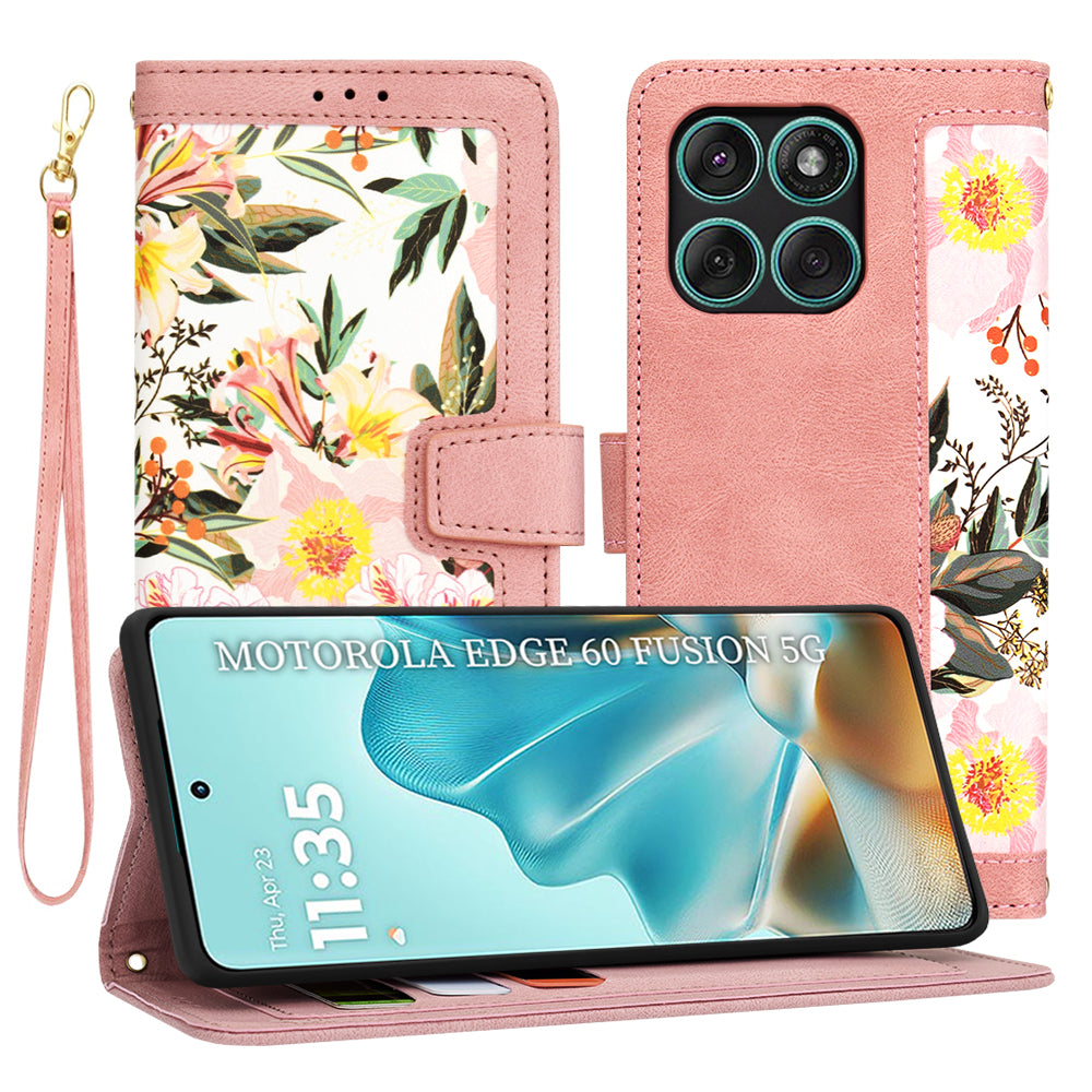 Futrola za Motorola Edge 60 Fusion / Edge 60, Techsuit, FlipCraft, Roze