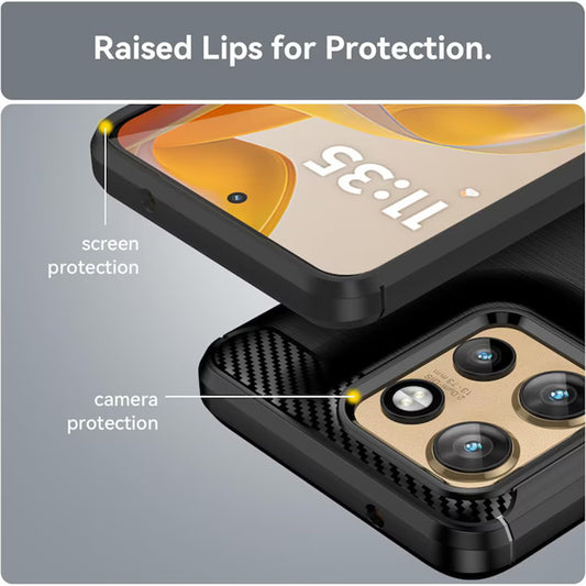 Futrola za Motorola Edge 60 Neo / Edge 50 Neo, Techsuit, Karbon, Plava