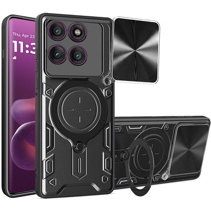 Futrola za Motorola Edge 60 Pro, Techsuit, CamGuard Pro, Crna