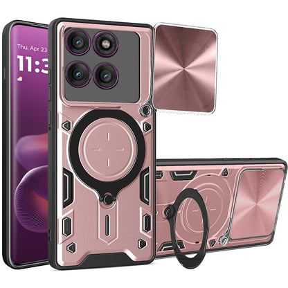 Futrola za Motorola Edge 60 Pro, Techsuit, CamGuard Pro, Roze Zlatna