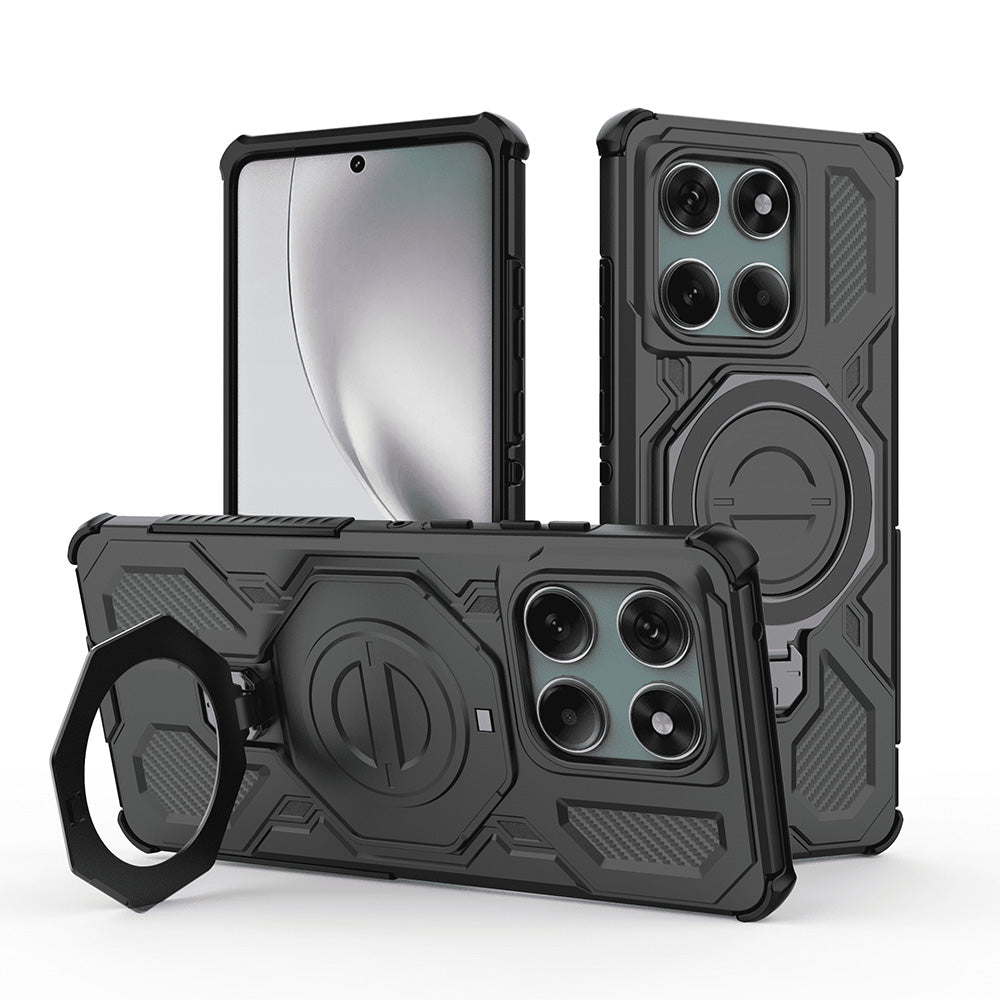 Futrola za Motorola Edge 60 Pro, Techsuit, Carbon Shield Pro, Crna