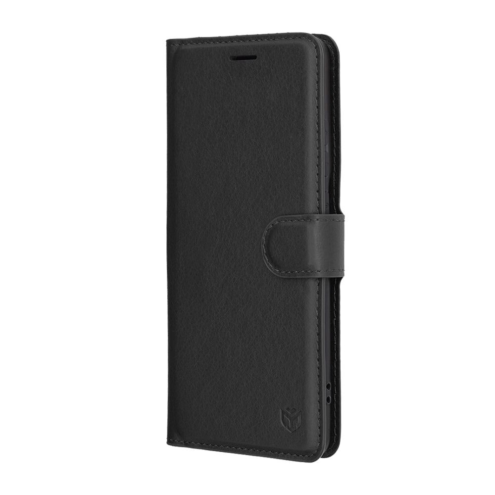 Futrola za Motorola Edge 60 Pro, Techsuit, Leather Folio, Crna