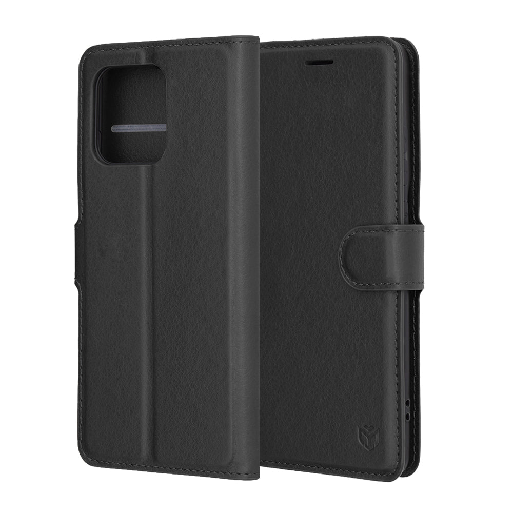 Futrola za Motorola Edge 60 Pro, Techsuit, Leather Folio, Crna