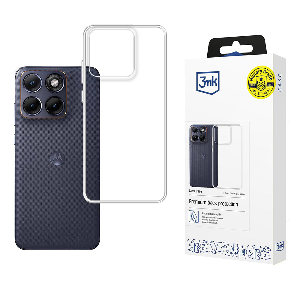 Futrola za Motorola Edge 70 Fusion, 3MK, Clear, Providna