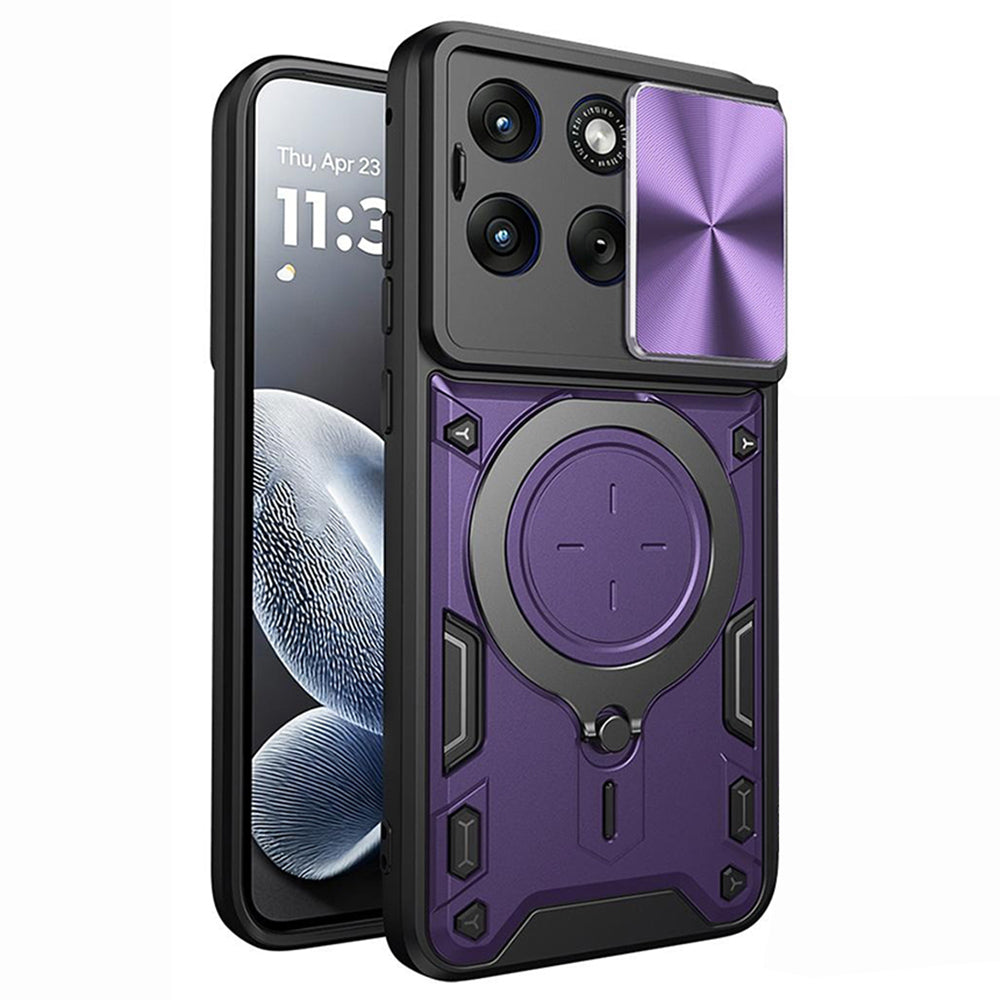 Futrola za Motorola Edge 70 Fusion, Techsuit, CamGuard Pro, Ljubičasta