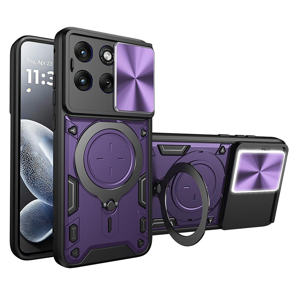 Futrola za Motorola Edge 70 Fusion, Techsuit, CamGuard Pro, Ljubičasta