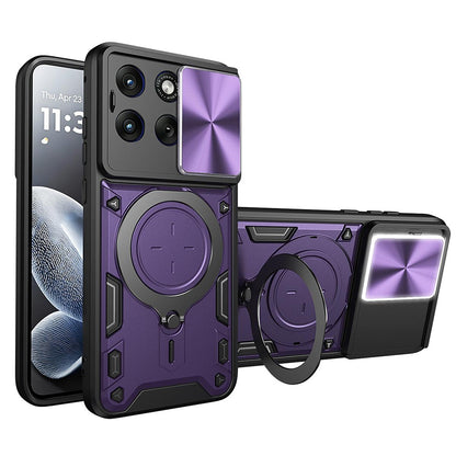 Futrola za Motorola Edge 70 Fusion, Techsuit, CamGuard Pro, Ljubičasta